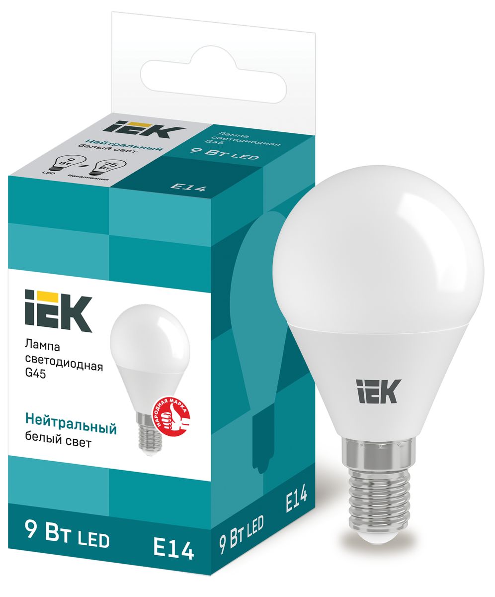 Лампа светодиодная  LLE-G45-9-230-40-E14