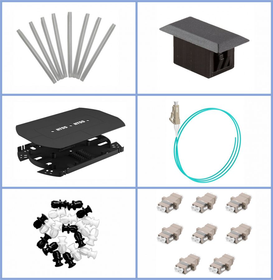Кросс оптический  NTSS-RFOB-1U-20-2LC/U-503-SP1.5G1AY-BL