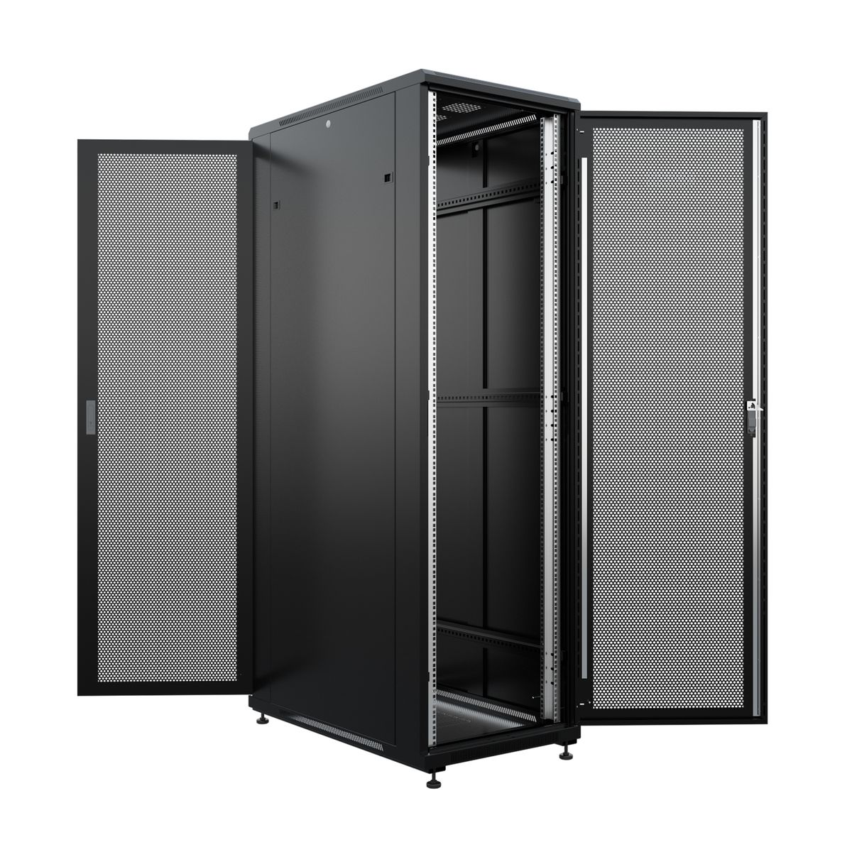 Шкаф телекоммуникационный  NTSS-R47U80100PD/PD-BL