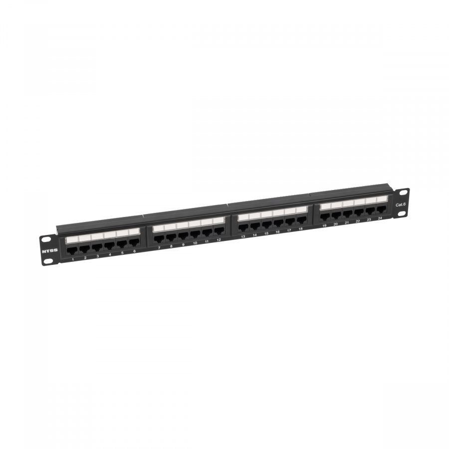 Патч-панель  NTSS-PP-1U-24-UTP-RJ45-6-D