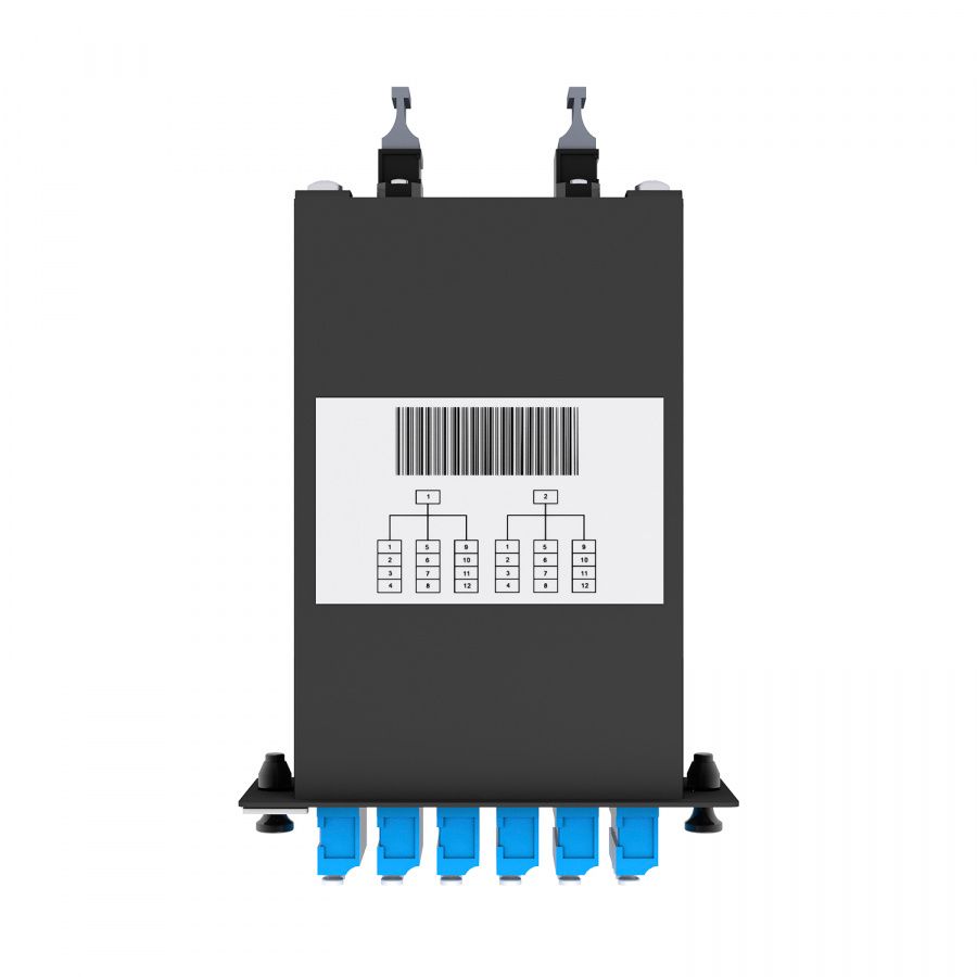 Кассета волоконно-оптическая  NTSS-C-ST-9-2x12MPO(m)/A-24xLC/U-A-BL