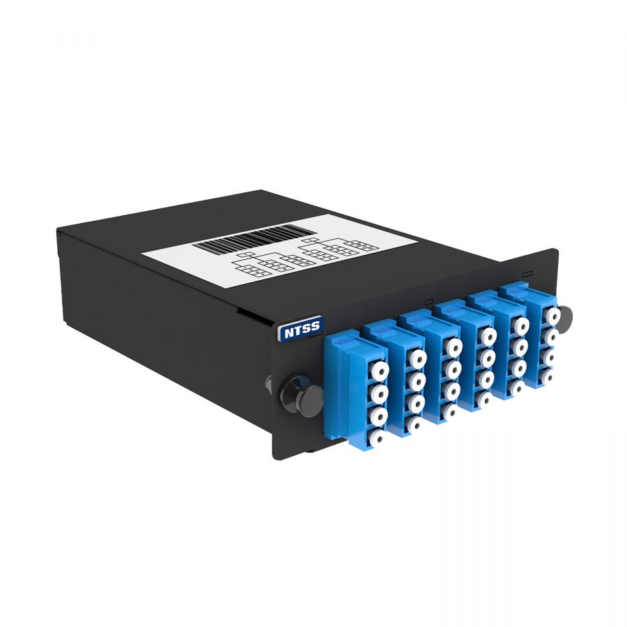Кассета волоконно-оптическая  NTSS-C-ST-9-2x12MPO(m)/A-24xLC/U-A-BL
