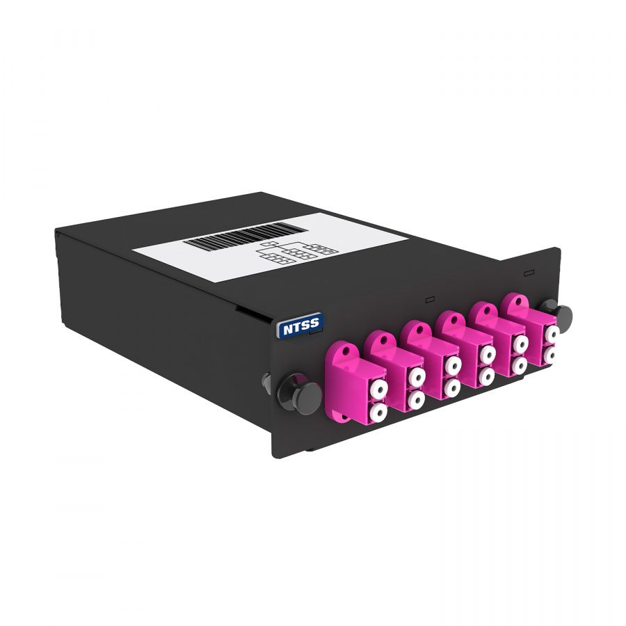 Кассета волоконно-оптическая  NTSS-C-ST-504-1xMPO(m)/U-12xLC/U-A-BL