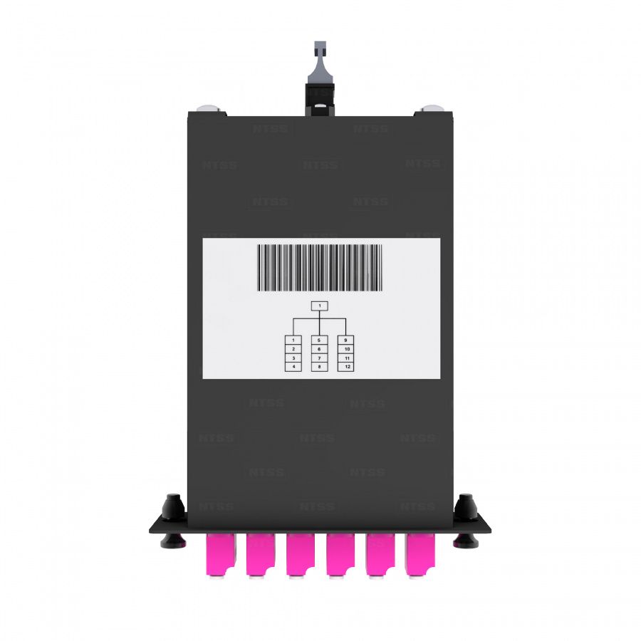 Кассета волоконно-оптическая  NTSS-C-ST-504-1x8MPO(m)/U-8xLC/U-A-BL