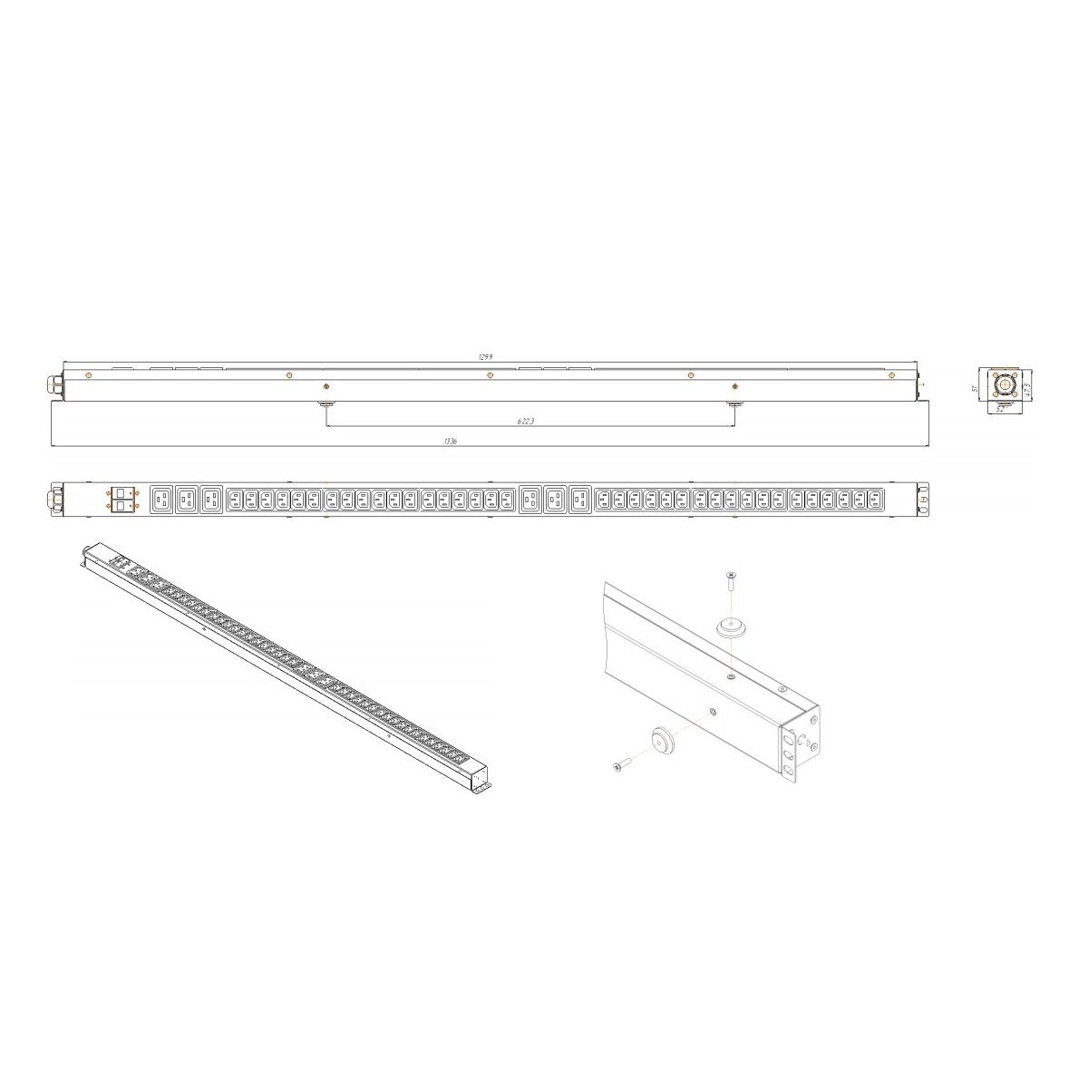 Блок распределения питания  NTSS-PDU-KB313606-3023