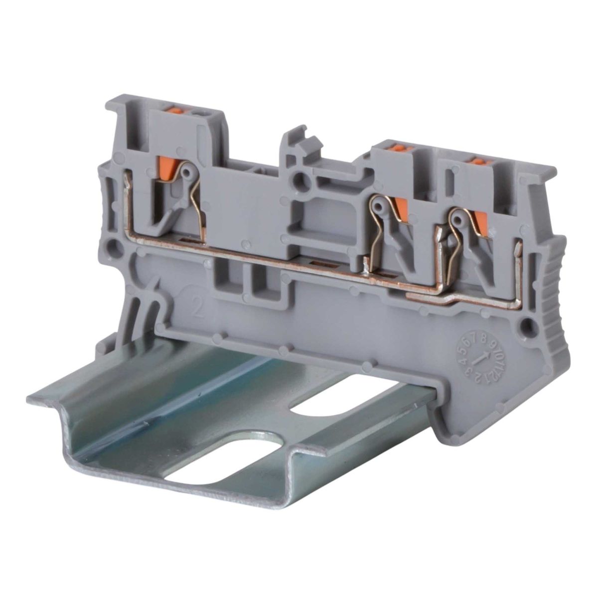 Клемма проходная  VPR-1.5-TWIN-GY