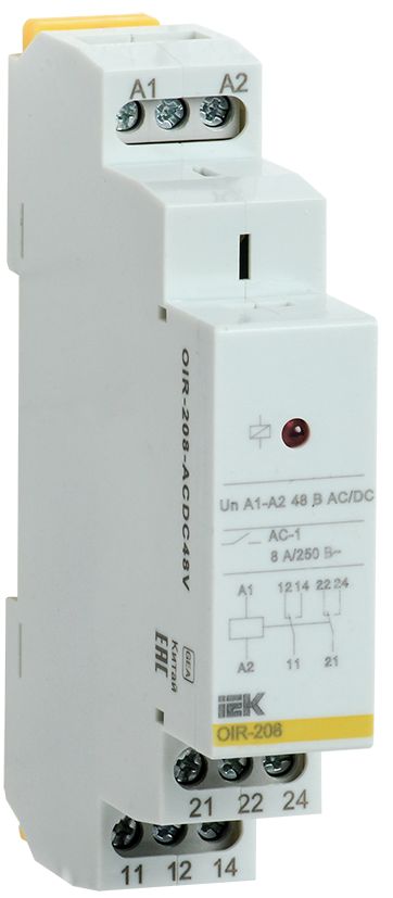 Реле промежуточное  OIR-208-ACDC48V