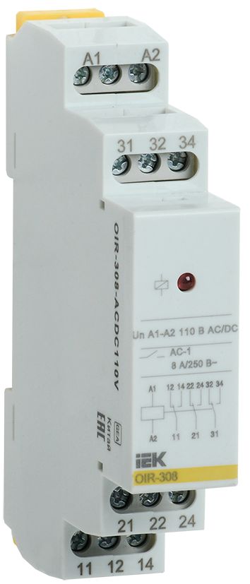 Реле промежуточное  OIR-308-ACDC110V