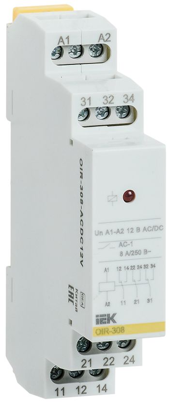 Реле промежуточное  OIR-308-ACDC12V