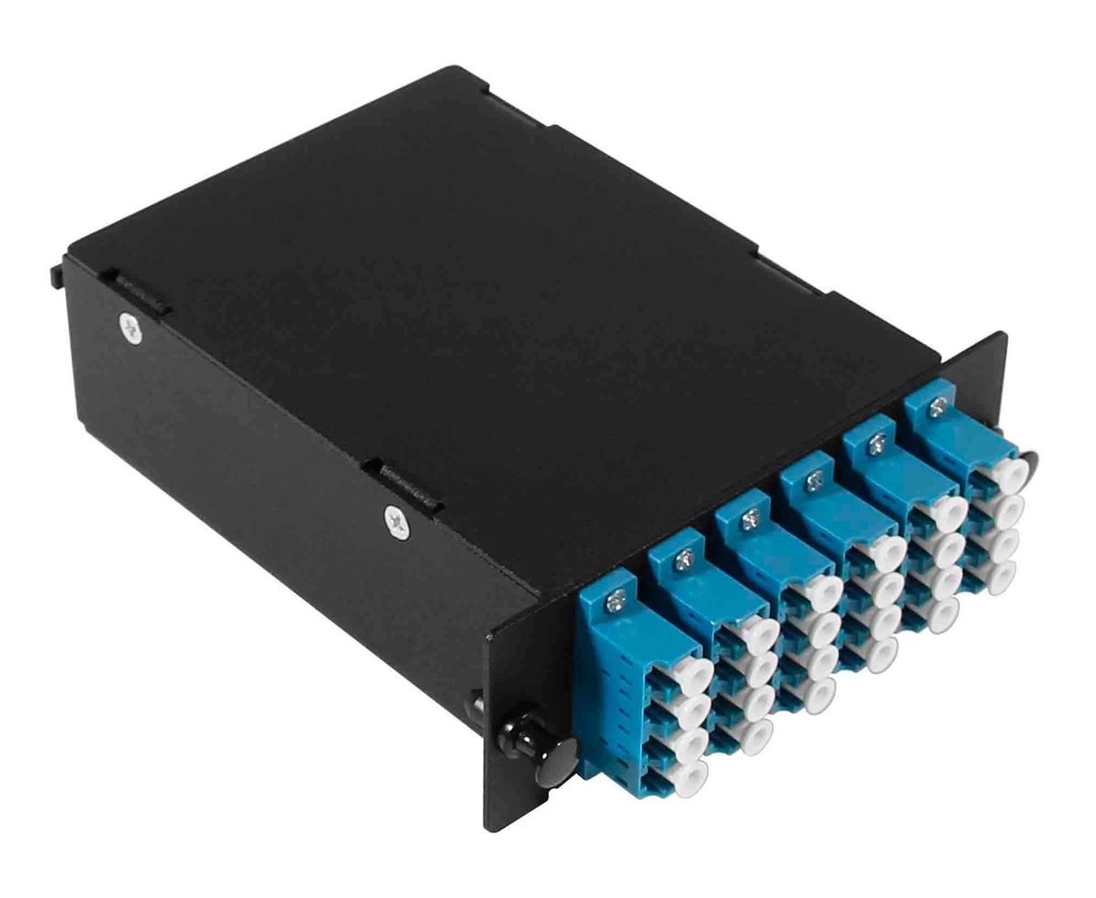 Кассета оптическая FO-4K-6QLC/U-2MPO/A(m)-SM(A1)-BK-T 12542c