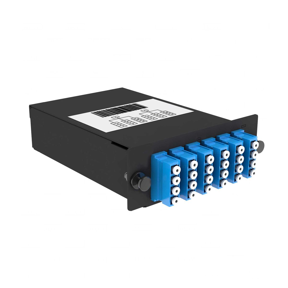 Кассета оптическая FO-9-2x12MPO(m)/А-24xLC/U-A-BK 11998c