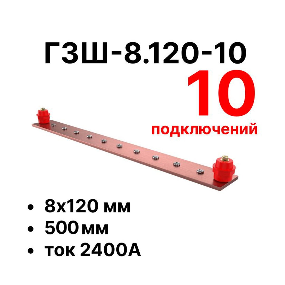 Шина заземления CGB-ГЗШ-8.120-10 11655c