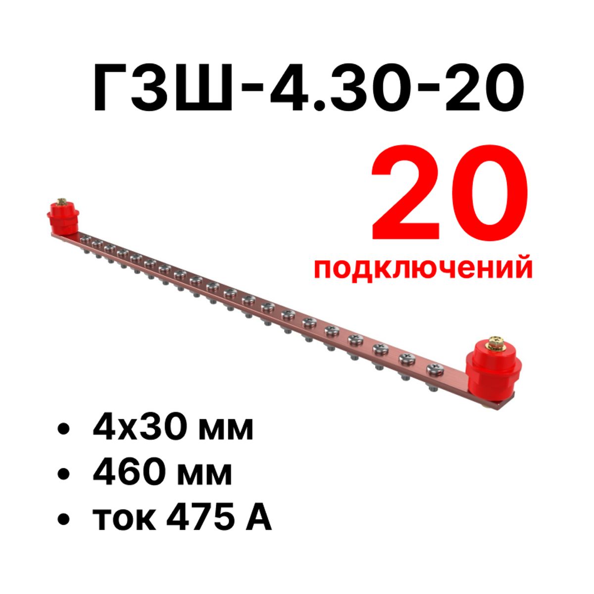 Шина заземления CGB-ГЗШ-4.30-20 11627c