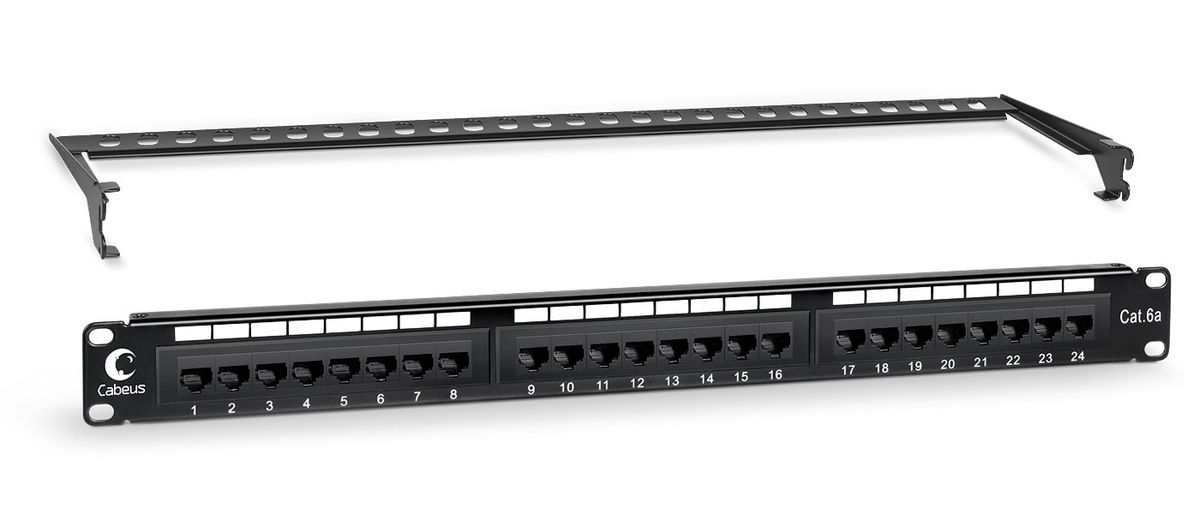 Патч-панель PL-24-Cat.6a-Dual 7651c