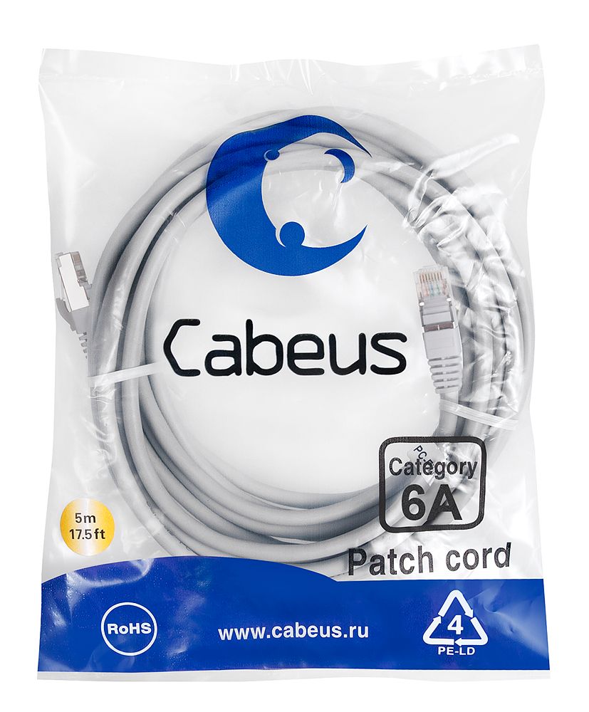 Патч-корд PC-SSTP-RJ45-Cat.6a-5m-LSZH 7905c