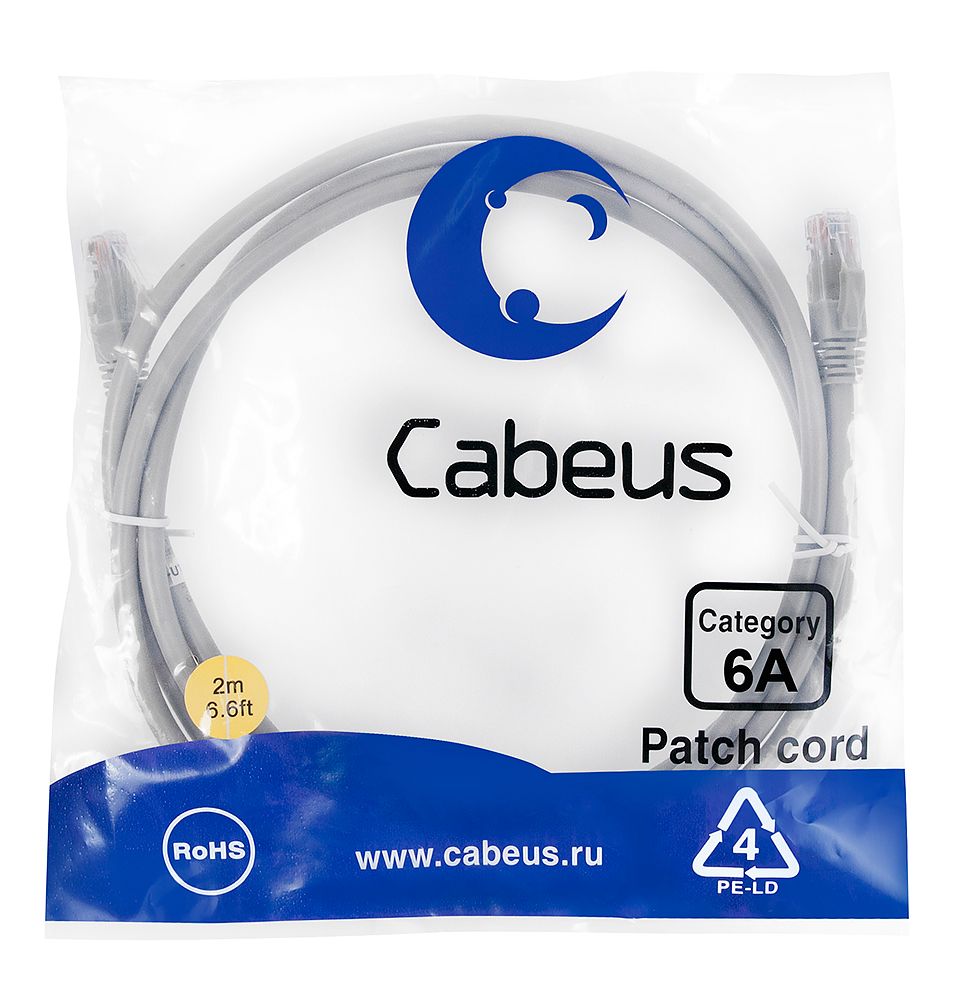 Патч-корд PC-UTP-RJ45-Cat.6a-2m-LSZH 7896c