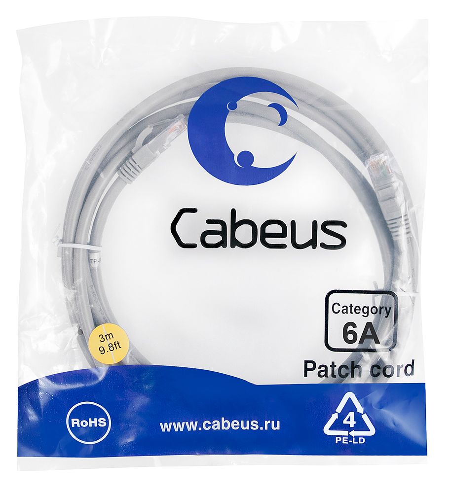 Патч-корд PC-UTP-RJ45-Cat.6a-3m-LSZH 7897c