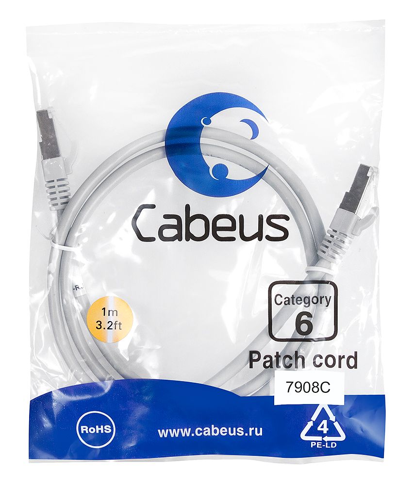 Патч-корд PC-FTP-RJ45-Cat.6-1m-LSZH 7908c