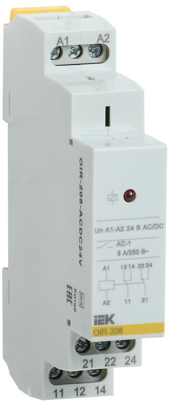 Реле промежуточное  OIR-208-ACDC24V