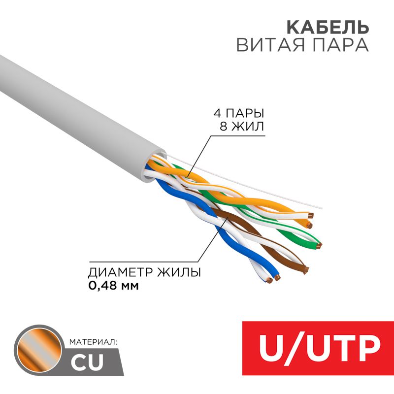 Кабель витая пара  01-0052-R