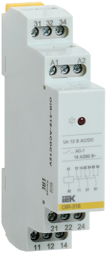 Реле промежуточное  OIR-316-ACDC12V