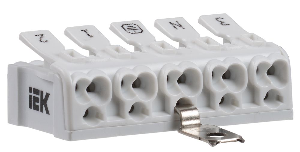 Клемма КСПз5-3L+N+PE UKZ-B06-5P-F0-E1-10