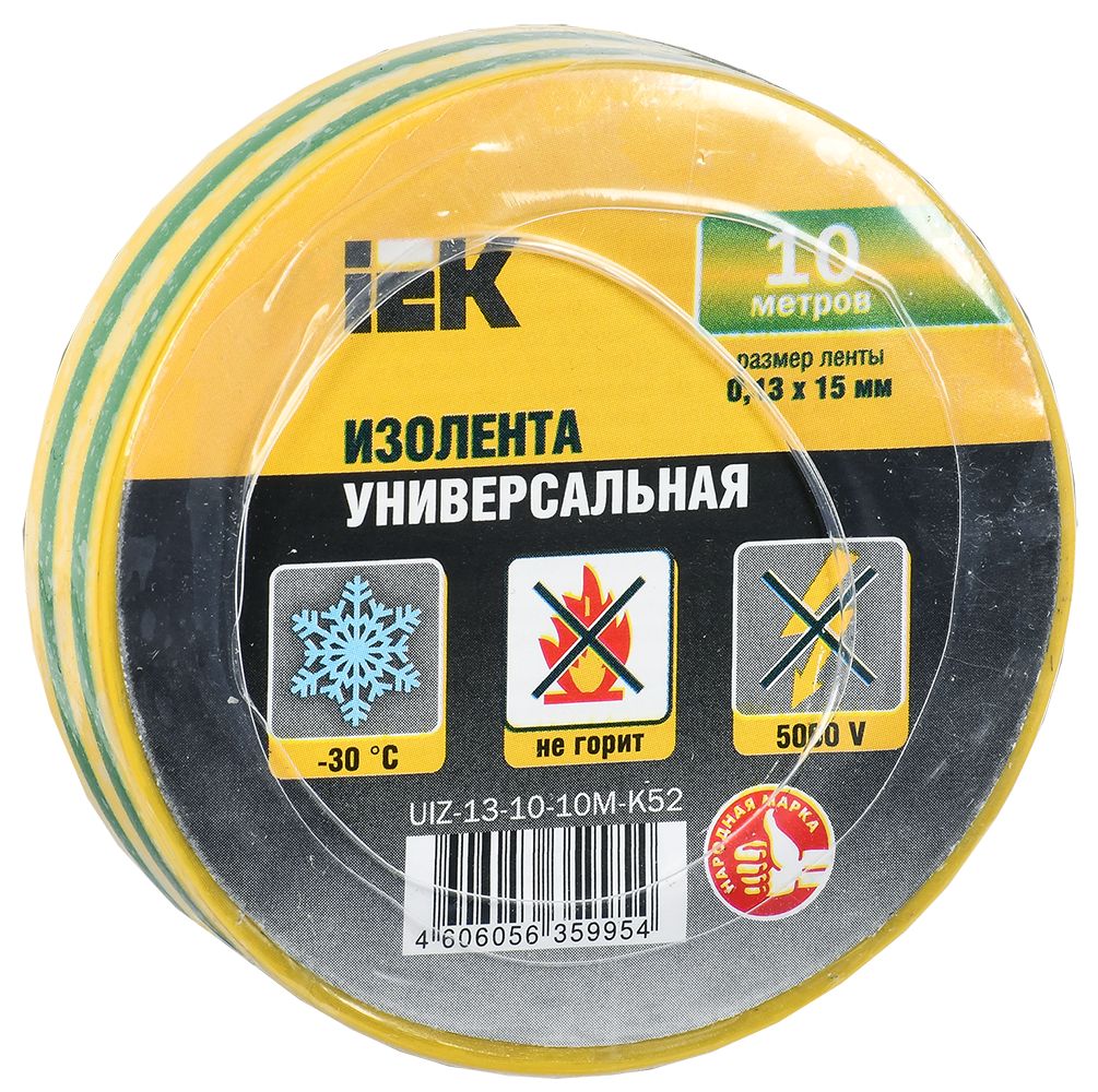 Изолента  UIZ-13-10-10M-K52