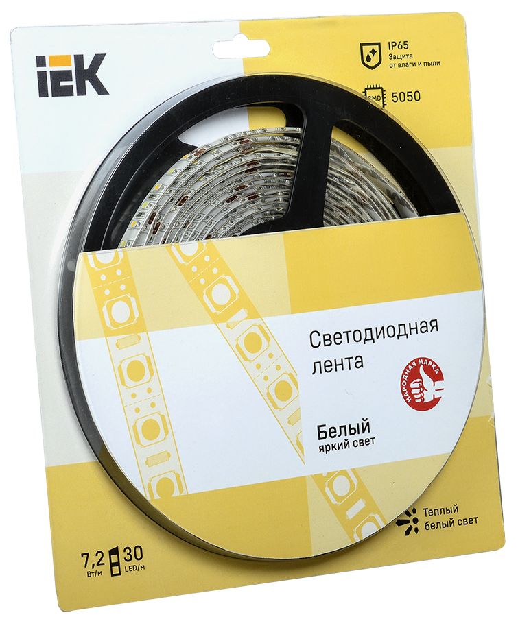 Лента светодиодная LSR-5050WW30-7.2-IP65-12V LSR2-1-030-65-1-05