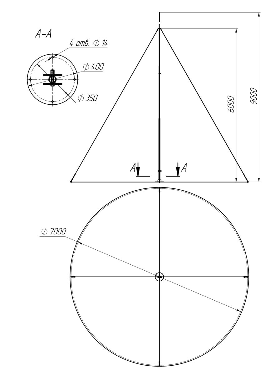 Молниеприемник К2М-211Н-90 М211009