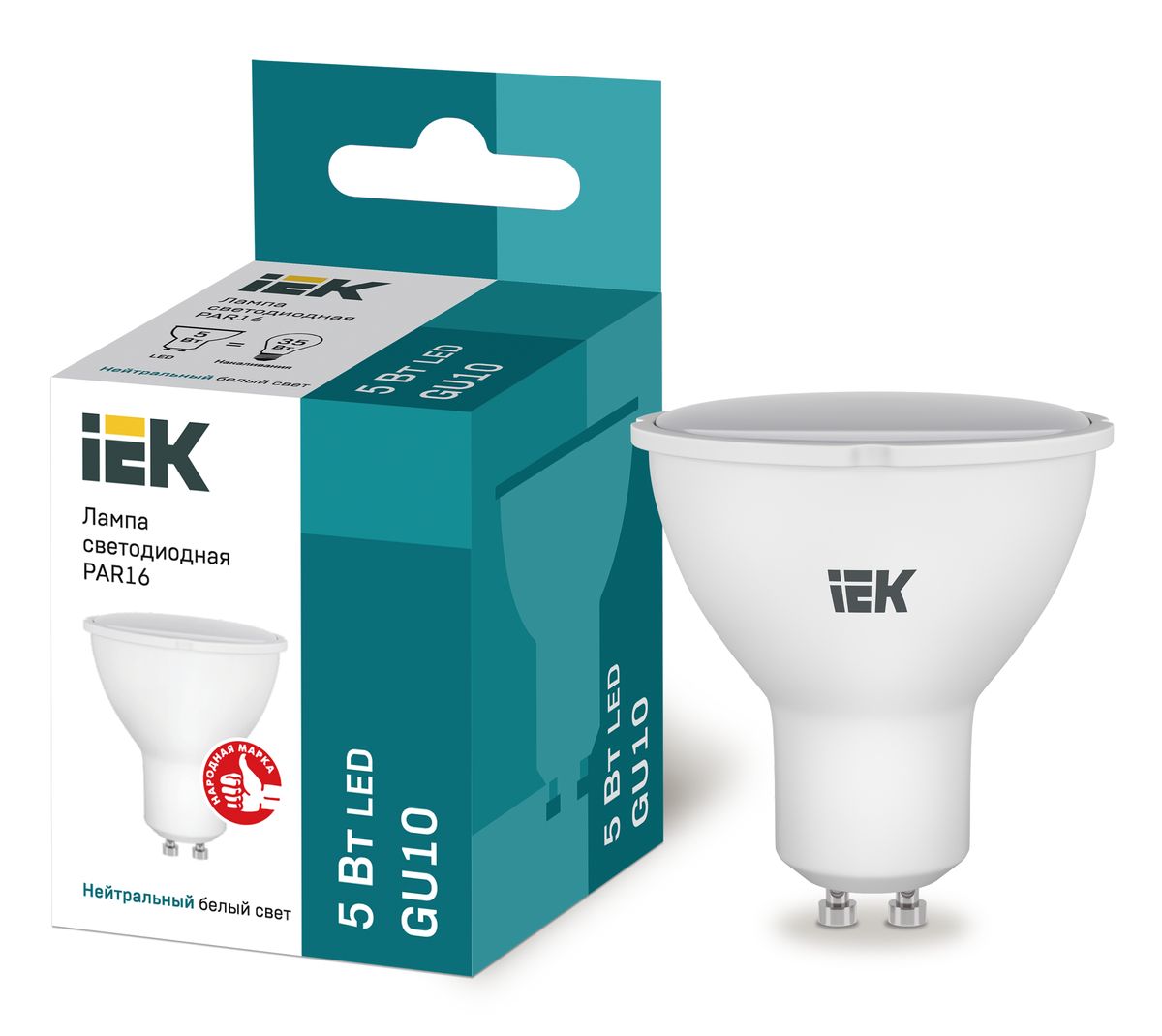 Лампа светодиодная  LLE-PAR16-5-230-40-GU10