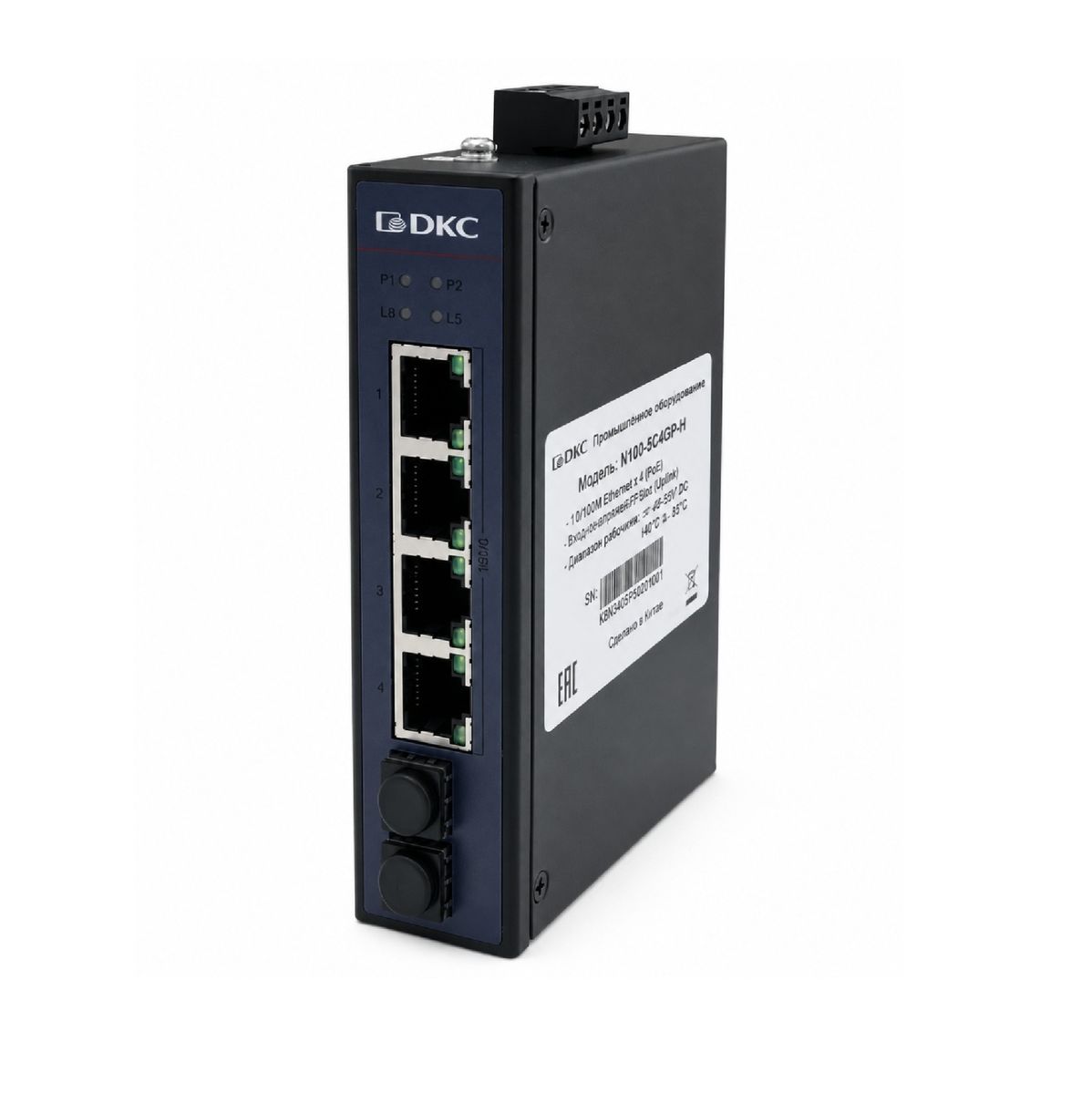 Коммутатор промышленный  N1000-2GX4GP-P4