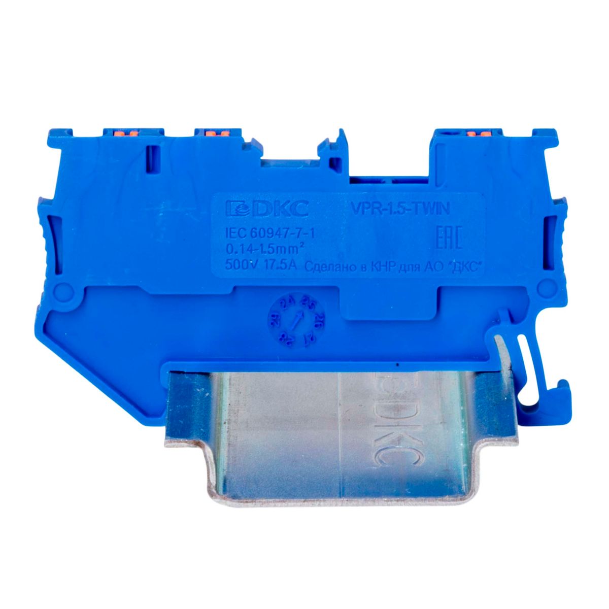 Клемма проходная  VPR-1.5-TWIN-BU