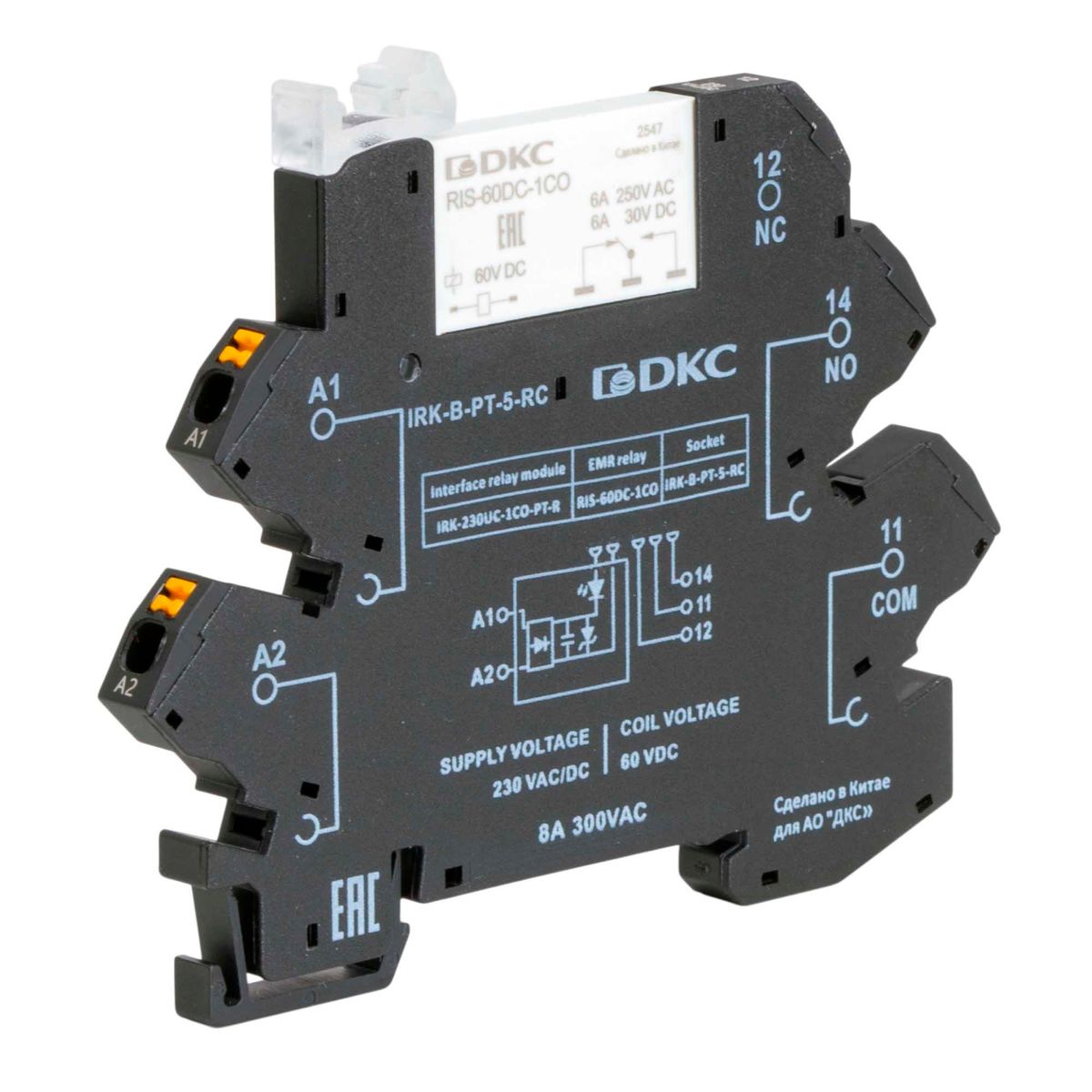 Реле интерфейсное  IRK-230UC-1CO-PT-R