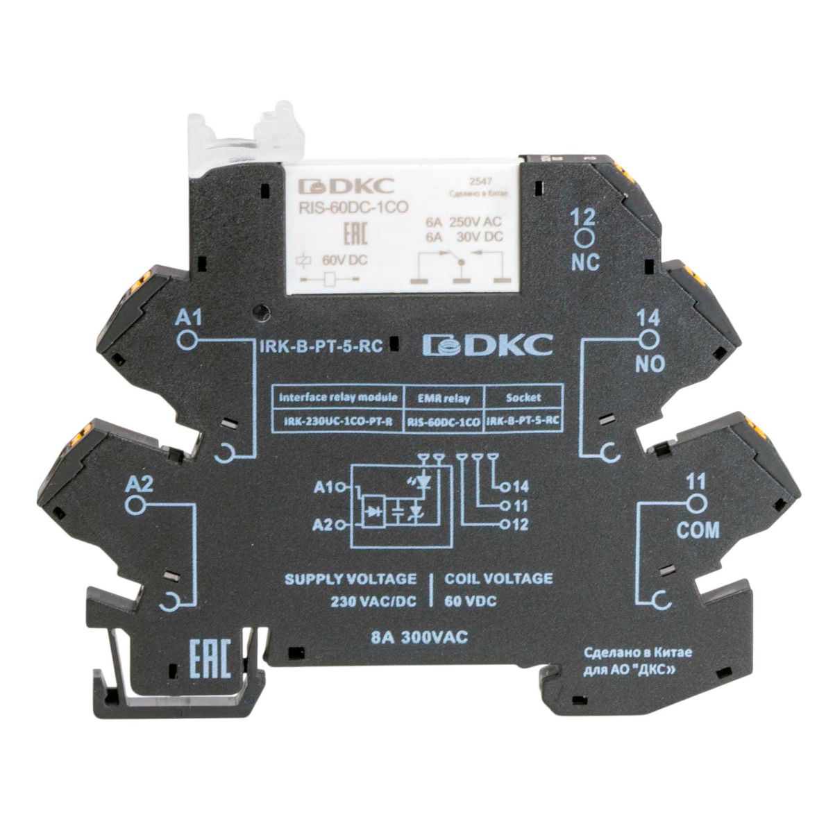 Реле интерфейсное  IRK-230UC-1CO-PT-R