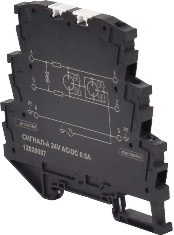 Устройство защиты УЗИП СИГНАЛ-А 24V AC/DC 0.5A 12020007
