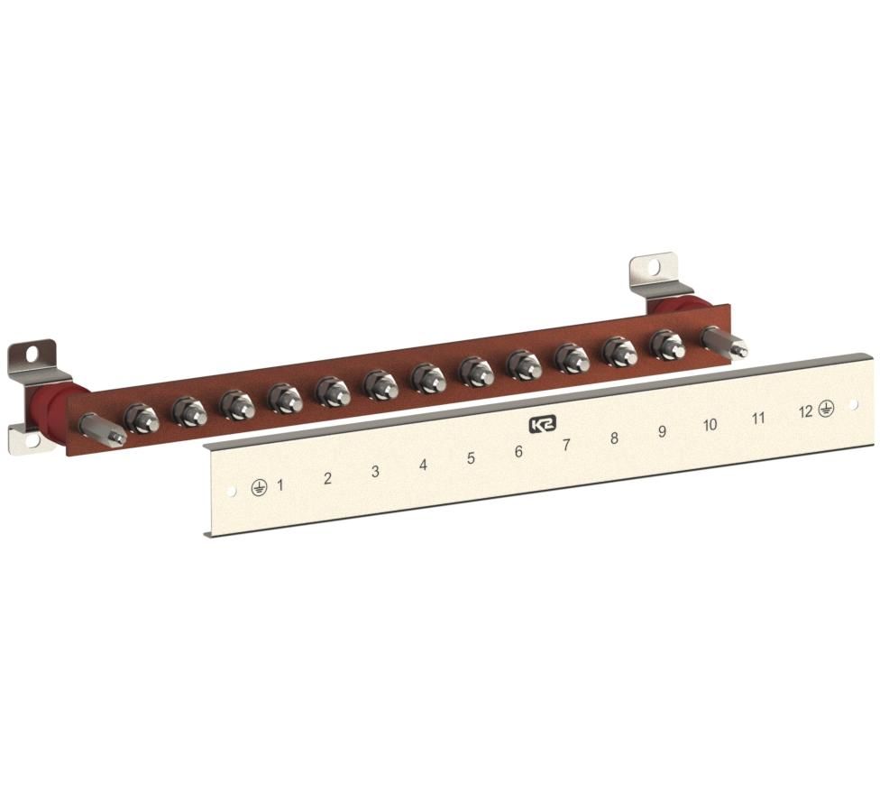 Шина заземления К2М-406-12МК-200 М406406