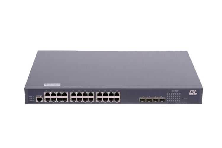 Коммутатор L2 POE GIGALINK 24 BASE-TX GL-SW-G204-28P