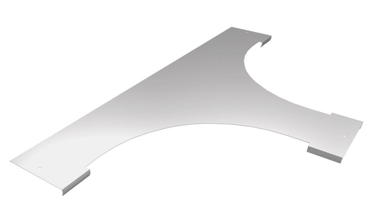 Крышка Т-разветвителя  ML-KTR-150x15x0.55-R100-MS