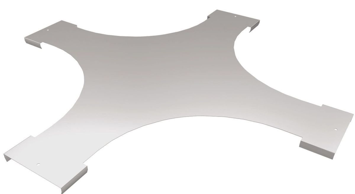 Крышка Х-разветвителя  ML-KXR-50x15x0.8-R100-MS