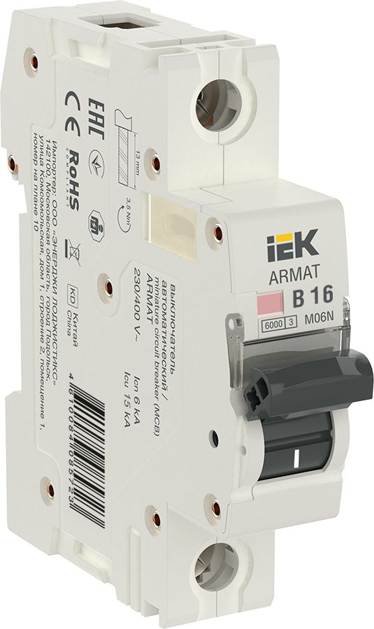 Выключатель автоматический  AR-M06N-1-B016