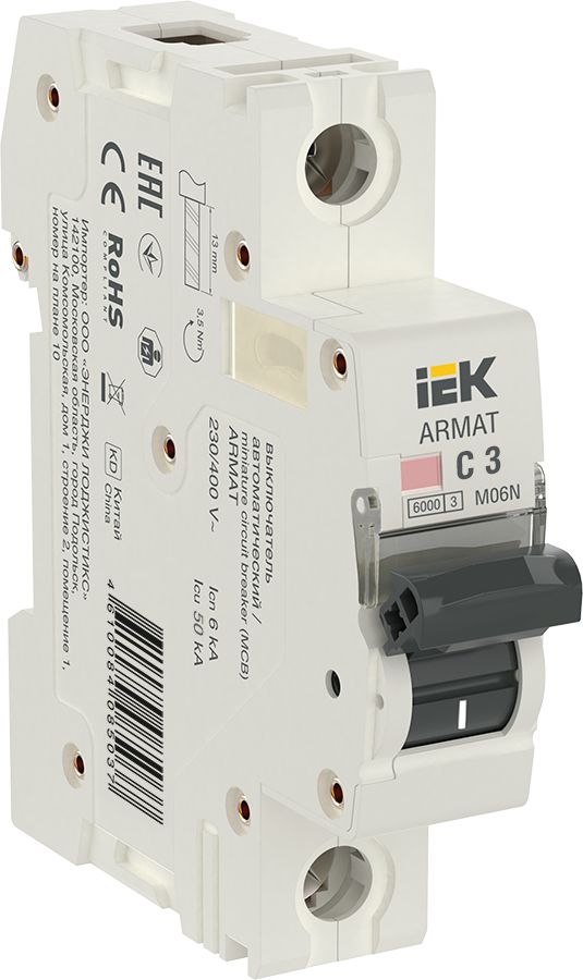 Выключатель автоматический  AR-M06N-1-C003