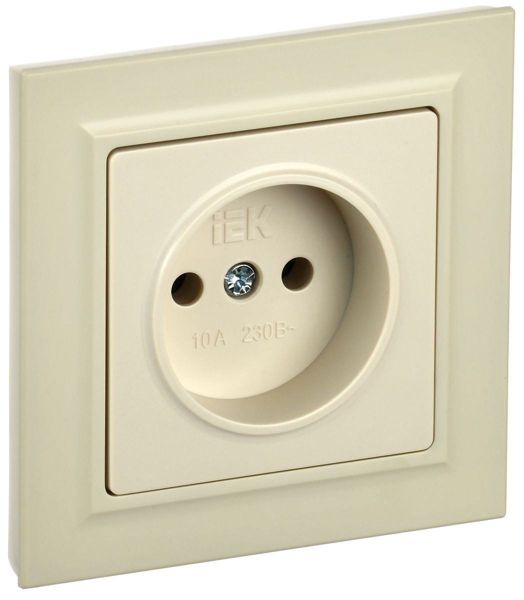 Розетка силовая РСР10-1-0-БрКр BR-R10-10-K10-F