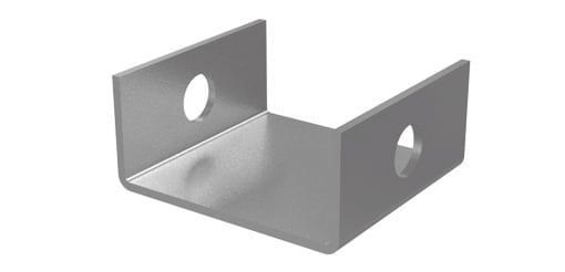 Скоба для подвеса лотка на шпильке, 55х25х2 мм SM-SPL-55x25x2.0-MS