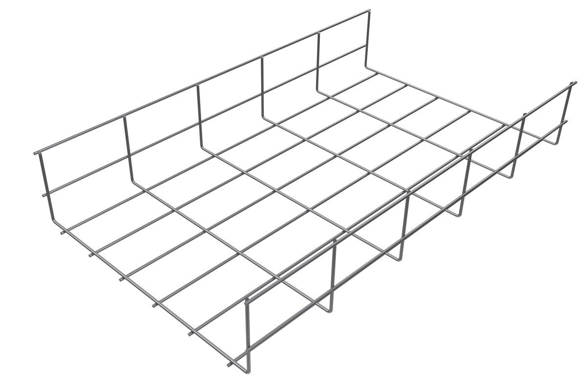 Проволочный лоток усиленный, 80х150х3000х5 мм PL-PLU-80x150x3000x5-MS