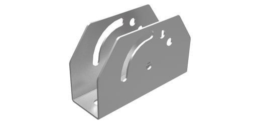 Крепление к потолку с изменяемым углом для облегченных проф, 40х30х2.0 мм SM-KIL-0-2.0-MS