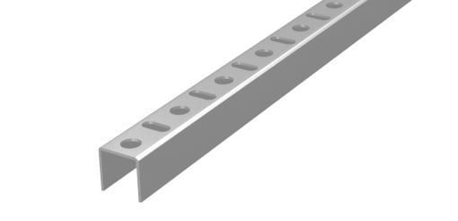U-профиль перфорированный, 30х30х3000х2.0 мм SM-PUP-30x30x3000x2.0-MS