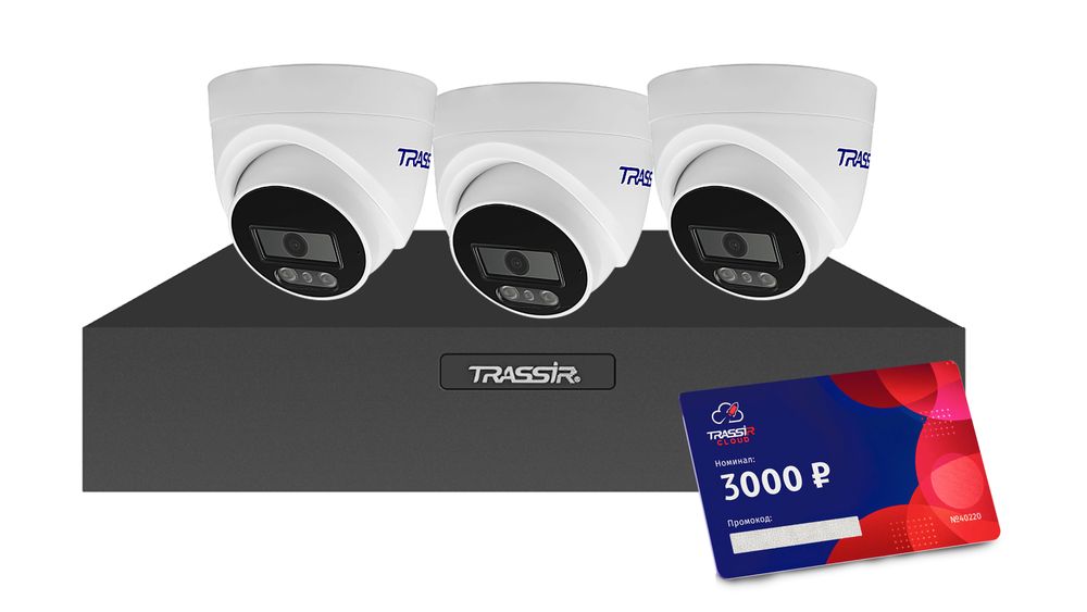 Комплект видеонаблюдения TRLite1106Cloud3000 (3TRLite L2S5) 