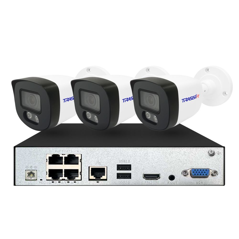 Комплект видеорегистратора TR-Lite1106-4P+3L2B5 
