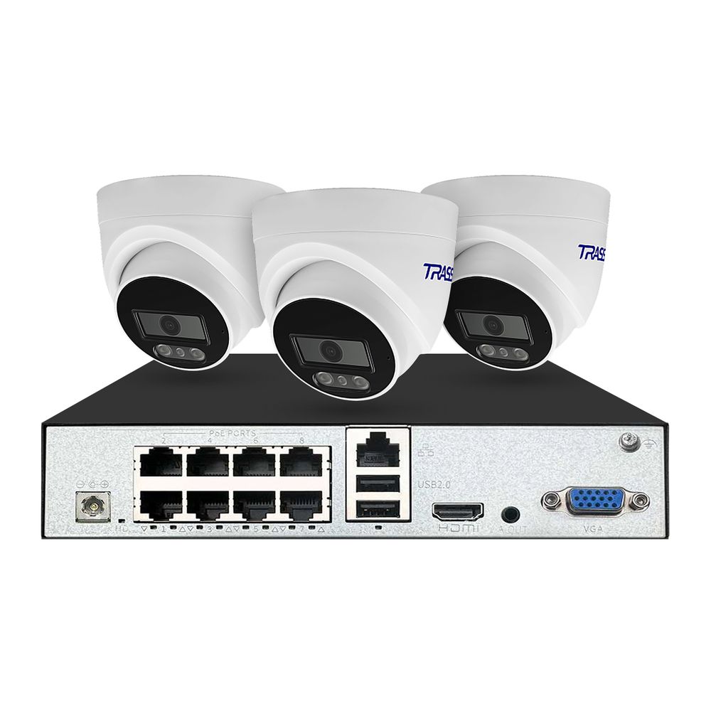 Комплект видеорегистратора TR-Lite1110-8P+3L2S5 
