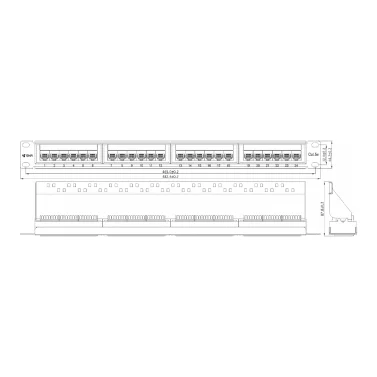 Патч-панель  SNR-UD-1U24-5E-H